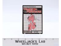 Hot Rod Instruction Manual Booklet Action Figure 1986 Hasbro G1 Transformers