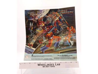 Rodimus Prime Insert Poster Glow In The Dark 1986 G1 Transformers Vintage