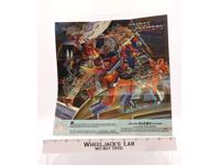 Rodimus Prime Insert Poster Glow In The Dark 1986 G1 Transformers Vintage