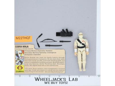 Storm Shadow V1 100% Complete G.I. Joe 1984 Hasbro Vintage Action Figure