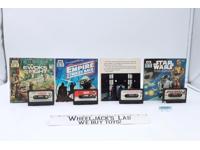 Lot of 3 Star Wars Read Long Books + 4 Cassette Tapes Vintage