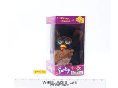 Black & Brown Furby Blue/Green Eyes 1999 Tiger Hasbro NEW SEALED