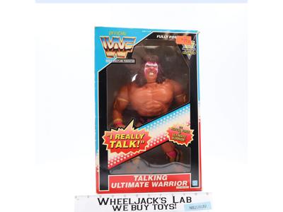 Talking Ultimate Warrior WWF Wrestling 1990 Hasbro Vintage 11.5" Action Figure