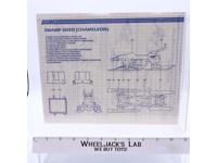 Swamp Skier 1984 ORIGINAL Instructions/ Blueprints G.I. Joe Hasbro Action Figure