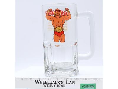 Hulk Hogan Hulkamania 32oz Large Glass Beer Mug 1985 Titan Sports