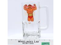 Hulk Hogan Hulkamania 32oz Large Glass Beer Mug 1985 Titan Sports