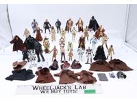 Lot of 31 Modern Star Wars 1990-2000s Hasbro Action Figures + Accessories