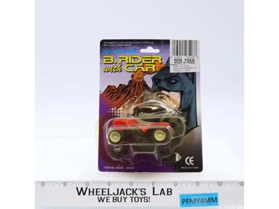 B.Rider With Car Pull Back Action Batman Knock Off Justen Products NEW SEALED