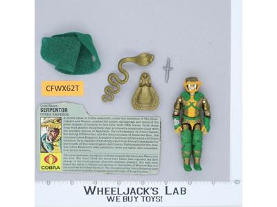 Serpentor V1 100% Complete G.I. Joe 1986 Hasbro Vintage Action Figure