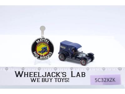 Paddy Wagon Dark Blue 1969 Hot Wheels Mattel Redlines Vintage RL w/ Button