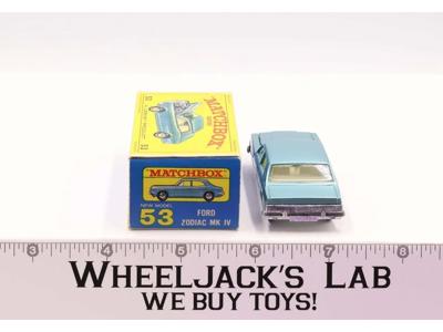 Ford Zodiac MK IV 53 Lesney Matchbox Series 1960's Made In England