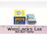 Ford Zodiac MK IV 53 Lesney Matchbox Series 1960's Made In England