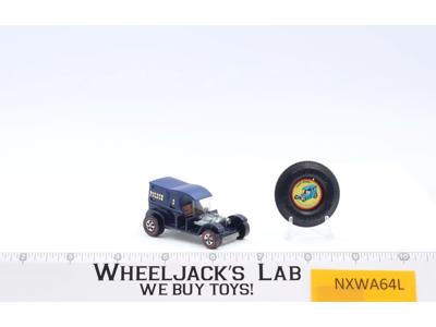 Paddy Wagon Dark Blue 1969 Hot Wheels Mattel Redlines Vintage RL w/ Button NICE!