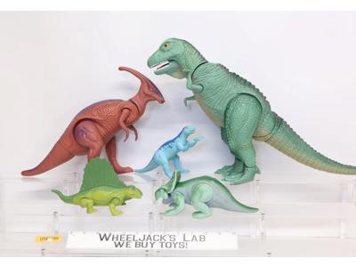Lot of 5 Definitely Dinosaurs 1987 Playskool Action Figures + Accessories
