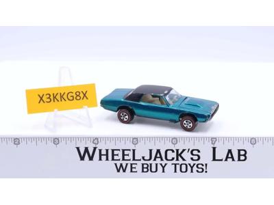 Custom T-Bird Aqua 1968 Redline Hot Wheels Mattel Vintage Redline RL