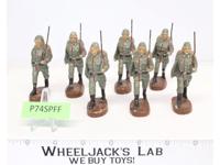 Hand Painted Soldiers (7) 3.25" Composition Miniatures Elastolin Lineol Germany