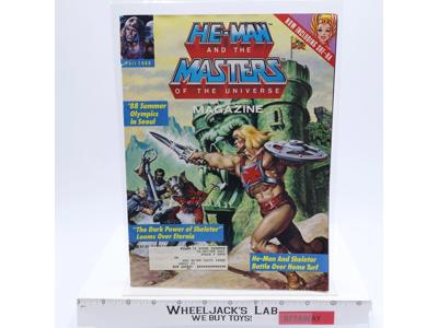 He-Man Masters of the Universe MOTU Fall 1988 Magazine W/ Poster
