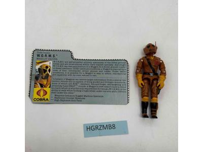 W.O.R.M.S. V1 100% Complete G.I. Joe 1987 Hasbro Vintage Action Figure
