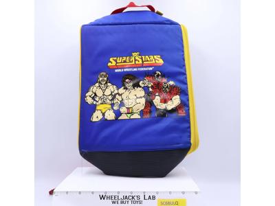 Hulk Hogan Ultimate Warrior WWF Wrestling Backpack Book Bag 1991 Wiz Vintage