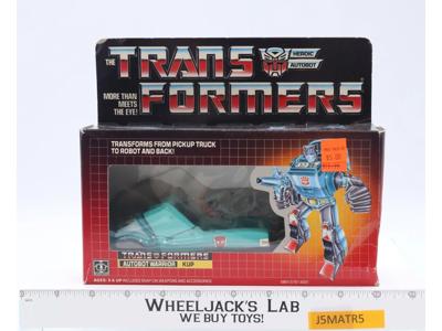 Kup 100% Complete W/BOX & BUBBLE 1987 Vintage G1 Transformers Hasbro Figure