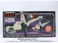 B-Wing Fighter W/Box UNUSED STICKERS Star Wars 1983 Vintage Kenner Vehicle