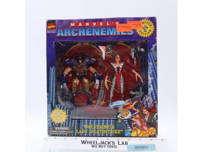 Wolverine & Lady Deathstrike Marvel Comics Archenemies 1997 Toybiz NEW MISB