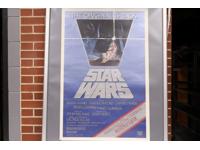 The Original Is Back Movie Theater Poster Star Wars 1982 40" X 27" Vintage