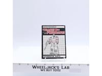 Blaster Figure Instruction Manual Booklet 1985 Vintage Hasbro G1 Transformers