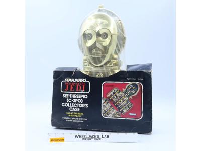 C-3PO Gold Action Figure Storage Case Star Wars 1983 Kenner NEW SEALED