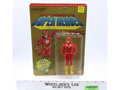 The Flash RUNNING ARM MOVEMENT Super Heroes DC Comics 1990 MOSC UNPUNCHED Toybiz