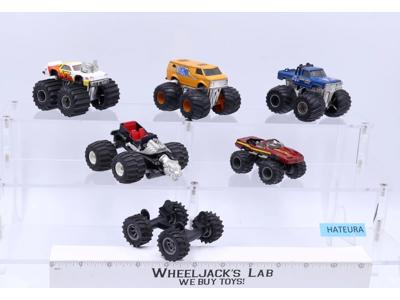 Lot of 5 + 1 Base Super Chargers Monster Trucks Pickup 4x4 1985 Matchbox Vintage