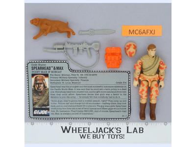 Spearhead & Max V1 100% Complete G.I. Joe 1988 Hasbro Vintage Action Figure