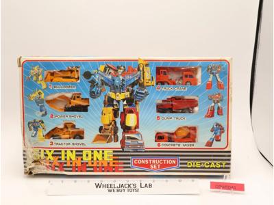 Six in One Construction Set Die-Cast Combiner Action Figure Set NEW MIB