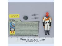 Ice Viper V1 100% Complete G.I. Joe 1987 Hasbro Vintage Action Figure