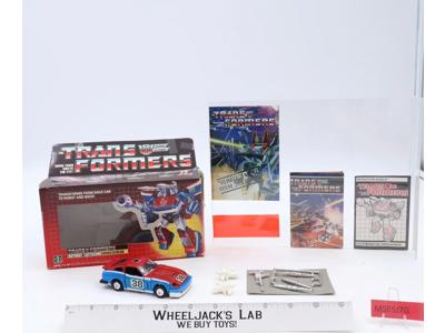 Smokescreen W/ BOX 100% Complete 1985 Vintage Hasbro G1 Transformers Action Fig