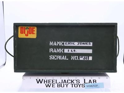 Wooden Footlocker Foot Locker 1964 GI Joe ARAH Hasbro Vintage