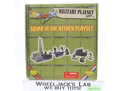 Squad in the Attack Military Playset 1/32 Scale Ultimate Soldier NEW SEALED