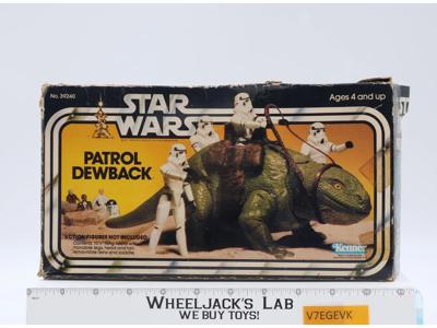 Patrol Dewback 100% Complete W/Box Star Wars 1983 Kenner Action Figure Vehicle