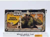 Patrol Dewback 100% Complete W/Box Star Wars 1983 Kenner Action Figure Vehicle