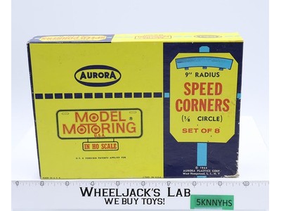 Aurora 9" Radius Speed Corners 1965 Set of 10 Model Motoring HO Scale Track