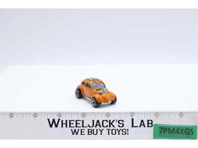 Custom Volkswagen Orange Bug Beetle Solid Roof Hot Wheels 1967 1974 Redline RL