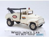 No. 18 White Wrecker Tow Truck Pressed Steel 1957 Tonka Vintage Toy