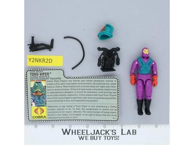 Toxo-Viper V1 100% Complete G.I. Joe 1988 Hasbro Vintage Action Figure