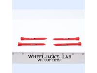 Cobra FANG Missiles x4 1983 GI Joe Hasbro Vintage Action Figure Vehicle