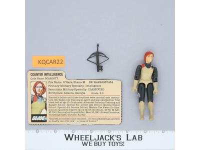 Scarlett V1.5 Swivel Arms 100% Complete G.I. Joe 1983 Hasbro Vintage Figure