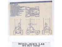 A.W.E. Striker 1985 ORIGINAL Instructions Blueprints G.I. Joe Hasbro Vehicle