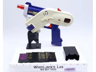 Data Laser Gun Blaster Beetleborgs 1997 Bandai Action Figure 5 Input Cards WORKS