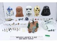 Large Lot of Star Wars Micro Machines 1990s Galoob Action Figures + Accessories