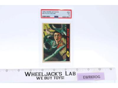 Helpless Victim #28 PSA GRADED 5 Mars Attacks 1962 Bubbles Inc Trading Card