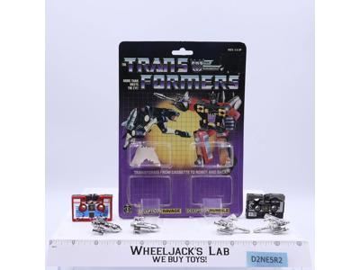 Ravage & Rumble 100% Complete W/CARDBACK & BUBBLE 1985 G1 Transformers Vintage